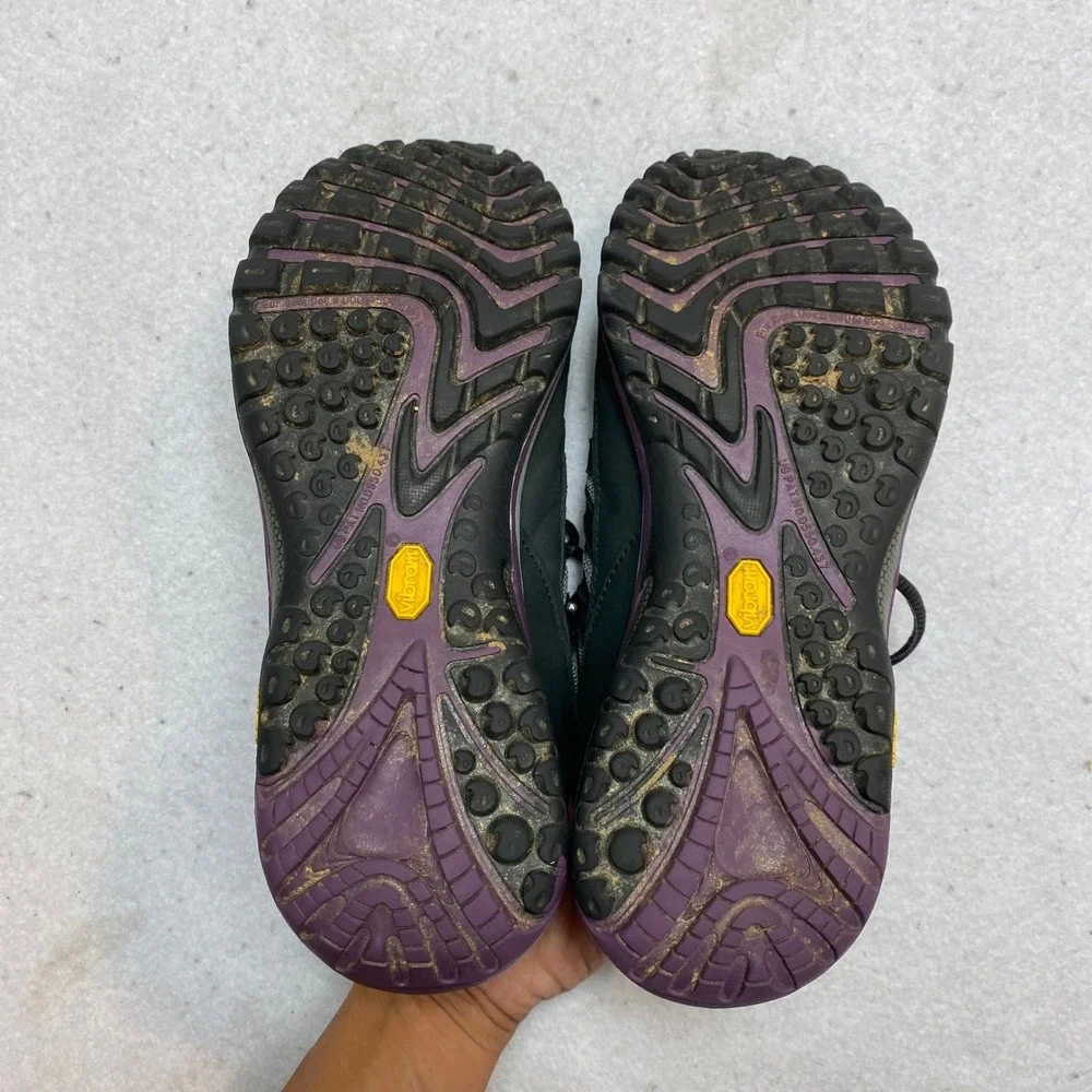 Merrell Siren Edge 3 Waterproof Hiking Shoes Womens 9.5 Black Purple J035326